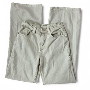 We The‎ Free People Tinsley Baggy Cream Carpenter Jeans Wide Leg Utility Pocket